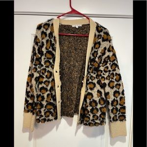 Willow and clay leopard cardigan